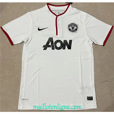 Thai Maillot Classic Manchester United Blanc 2013-14