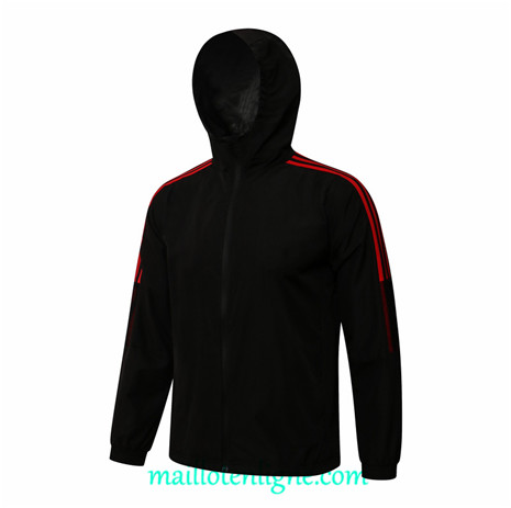 Thai Veste Coupe vent foot PSG Noir/Rouge 2021 2022