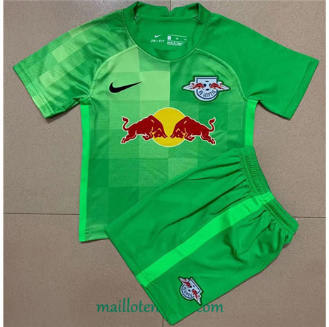 Thai Maillot RB Leipzig Enfant Gardien de but Vert 2021 2022