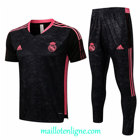 Thai Maillot Ensemble Real Madrid Training foot Noir 2021 2022