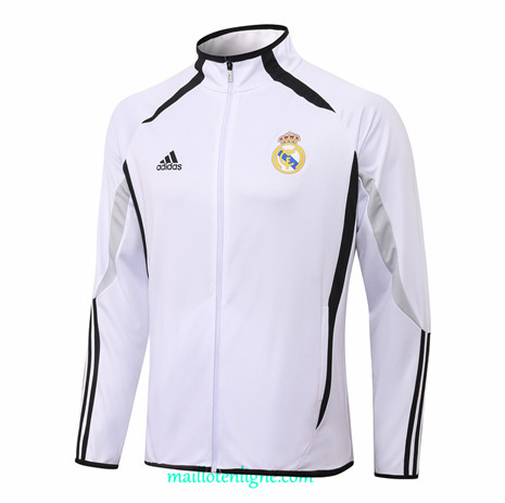 Thai Veste foot Real Madrid Co-brandé Blanc 2021 2022