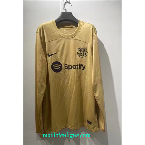 Thai Maillot Barcelone Exterieur Manche Longue 2022 2023 Q043