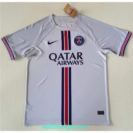 Thai Maillot Paris Paris Saint-Germain Maillot Gris 2022 2023 Q062