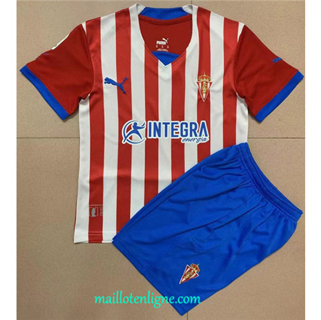 Thai Maillot Sporting gijon Enfant Domicile 2022 2023 Q091