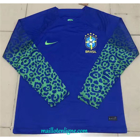 Thai Maillot Brésil Exterieur Manche Longue 2022 2023 Q175