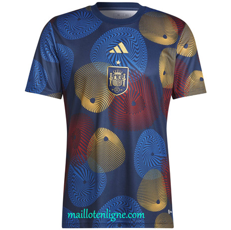 Thai Maillot Espagne Maillot Pre Match training 2022 2023 Q209