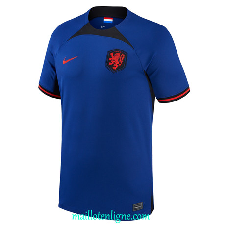 Thai Maillot Pays-Bas Exterieur Bleu 2022 2023 Q217