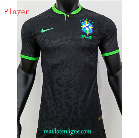 Thai Maillot Player Brésil Noir 2022 2023 Q247