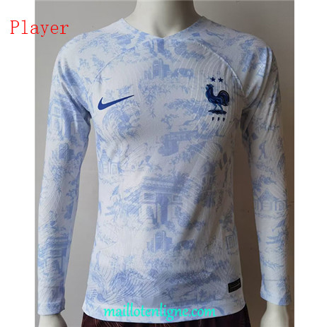 Thai Maillot Player France Exterieur Manche Longue 2022 2023 Q258