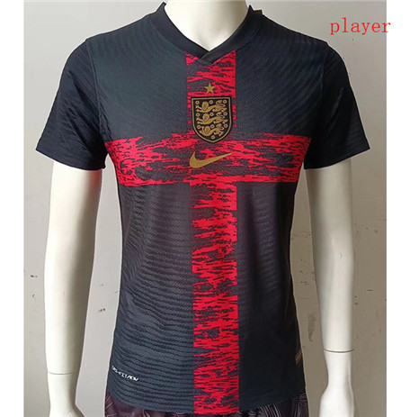 Thai Maillot Player Angleterre Noir/Rouge 2022 2023
