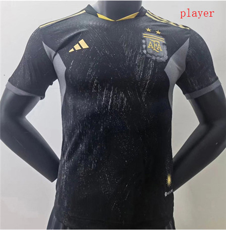 Thai Maillot Player Argentine Noir 2022 2023