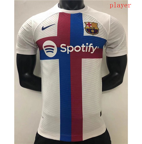 Thai Maillot Player Barcelone Blanc 2022 2023