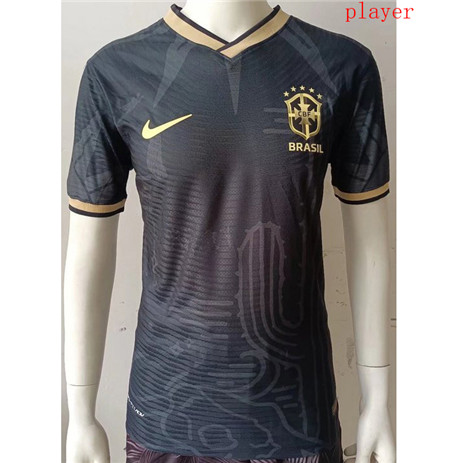 Thai Maillot Player Brésil Noir 2022 2023