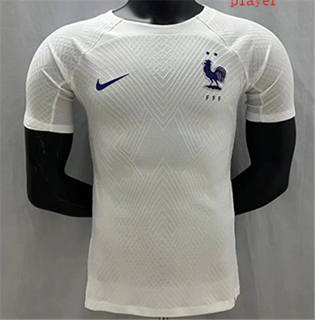 Thai Maillot Player France Entrainement Blanc 2022 2023