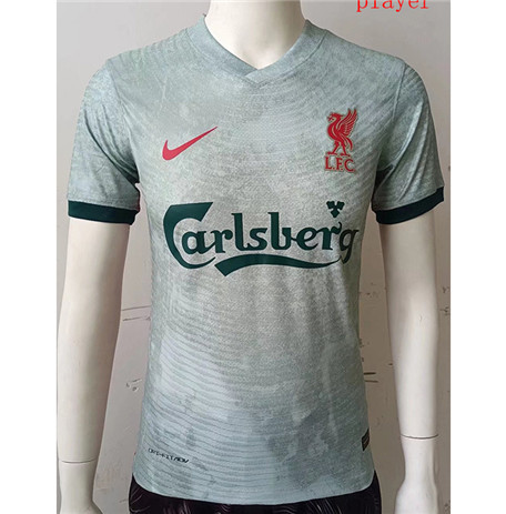 Thai Maillot Player Liverpool Gris Vert 2022 2023