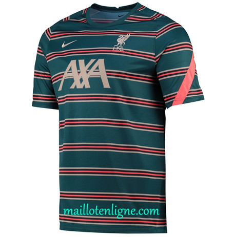 Thai Maillot Liverpool pré-match Bleu/Vert 2022 2023