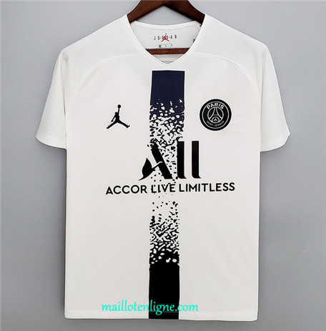 Thai Maillot PSG Jordan Special Edition Noir/Blanc 2022 2023