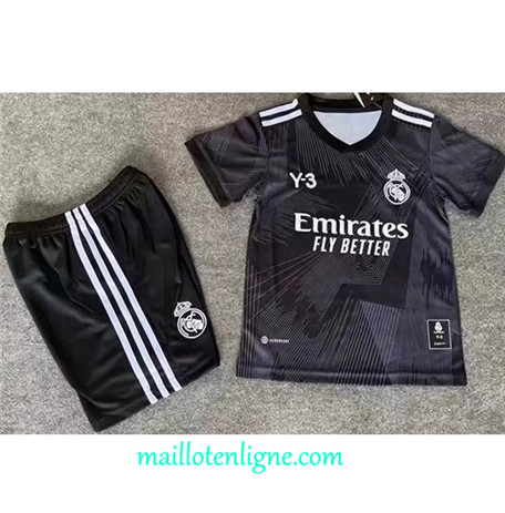 Thai Maillot Real Madrid Enfant Noir édition Co-Marqué 2022 2023