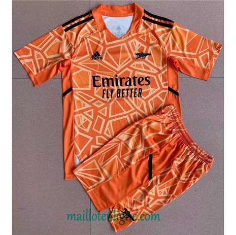 Thai Maillot Arsenal Enfant Gardien de but Orange 2022 2023