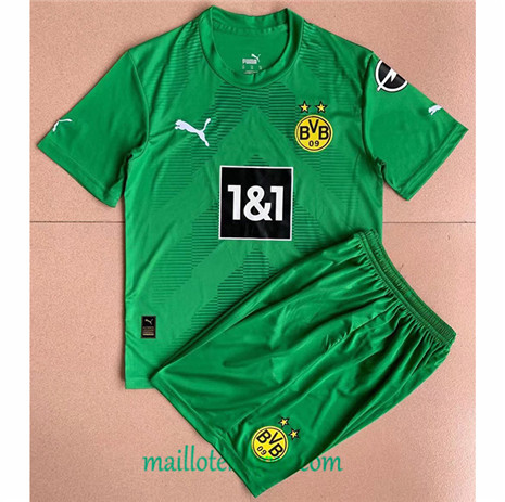 Thai Maillot Borussia Dortmund Enfant Gardien De But Vert 2022 2023