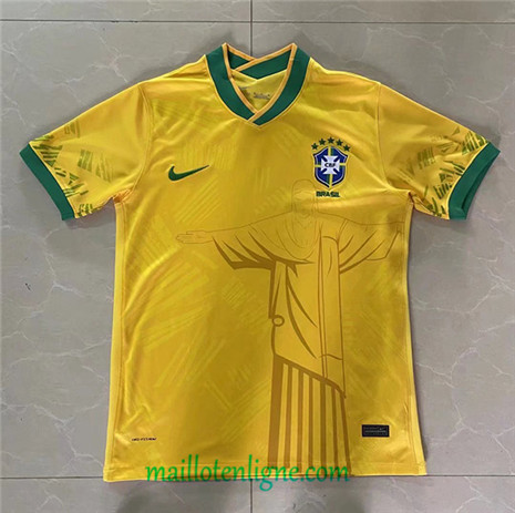 Thai Maillot Brésil Jaune 2022 2023