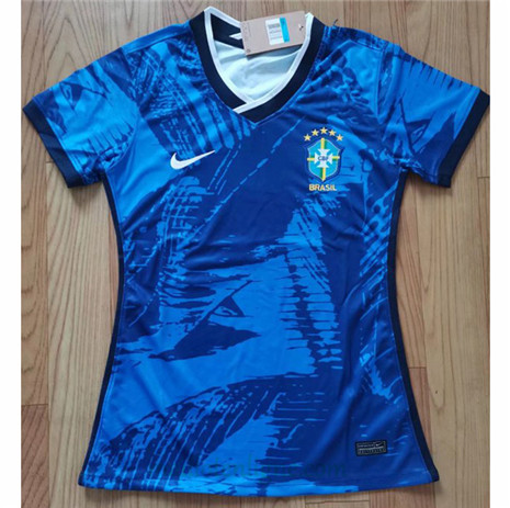 Thai Maillot Brésil Femme Bleu 2022 2023