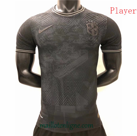 Thai Maillot Player Brésil retro Noir 2022 2023