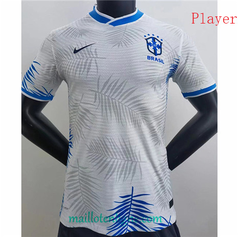 Thai Maillot Player Brésil Blanc 2022 2023