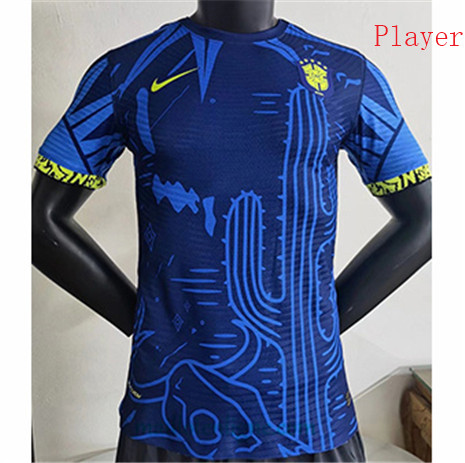 Thai Maillot Player Brésil Bleu 2022 2023