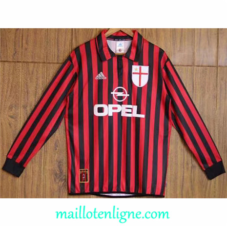Thai Maillot Classic AC Milan centenaire Manche Longue 1999-20