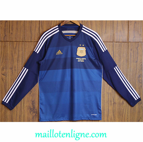 Thai Maillot Classic Argentine Exterieur Manche Longue 2014