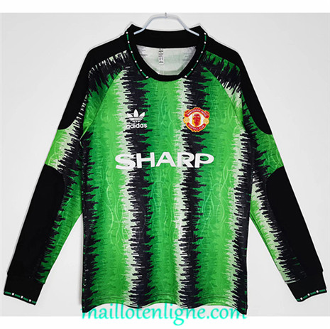 Thai Maillot Classic Manchester United Gardien de but Manche Longue 1990-91