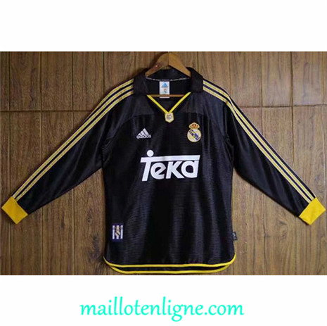 Thai Maillot Classic Real Madrid Exterieur Manche Longue 1998-2000