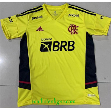 Thai Maillot Flamengo Jaune 2022 2023