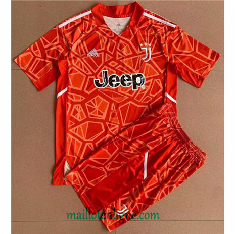 Thai Maillot Juventus Enfant Gardien De But Rouge 2022 2023