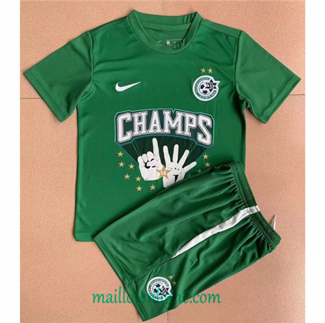 Thai Maillot Maccabi Haifa Enfant champion edition Vert 2022 2023