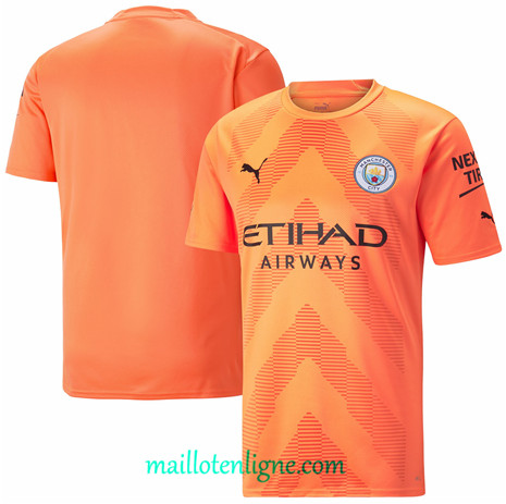 Thai Maillot Manchester City gardien de but Orange 2022 2023