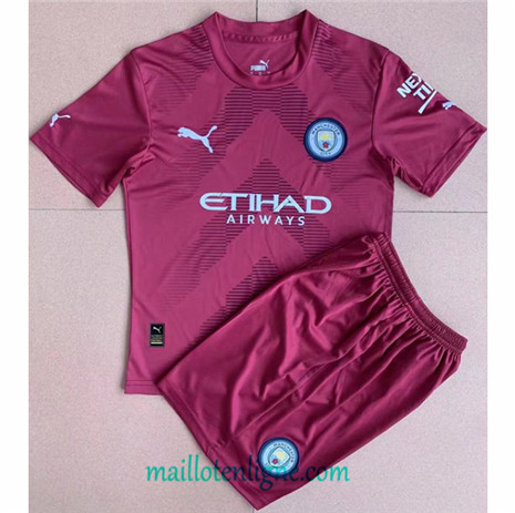 Thai Maillot Manchester City Enfant Gardien de but Rouge 2022 2023