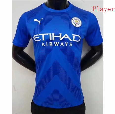 Thai Maillot Player Manchester City Gardien de but Bleu 2022 2023