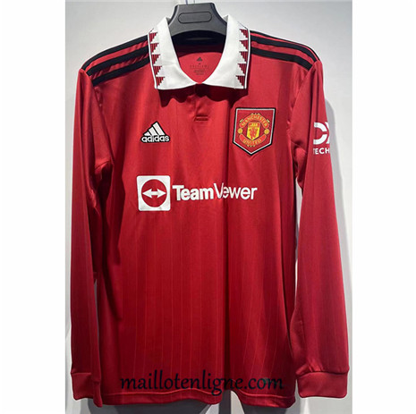 Thai Maillot Manchester United Domicile Manche Longue 2022 2023