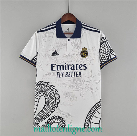 Thai Maillot Real Madrid Chinese Dragon Blanc 2022 2023
