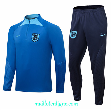 Thai Maillot Thai Ensemble Angleterre Survetement Bleu 2022 2023