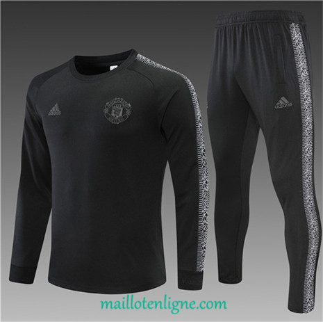 Thai Maillot Thai Ensemble Manchester United Survetement Enfant Noir 2022 2023