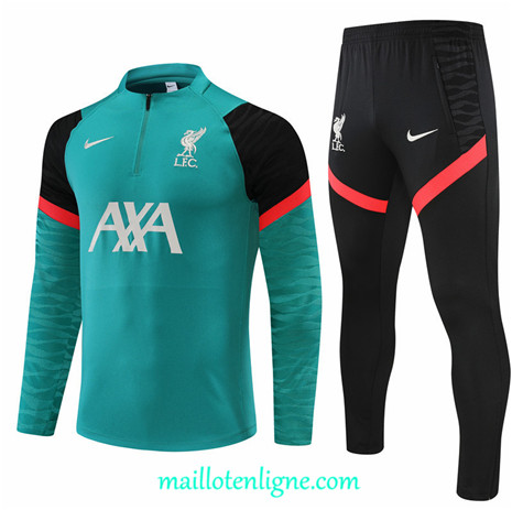 Thai Maillot Thai Ensemble Liverpool Survetement Vert 2022 2023