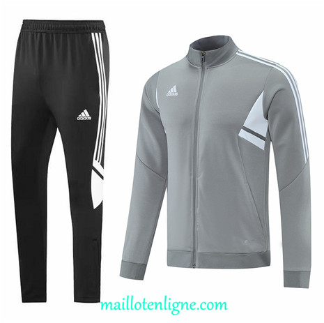 Thai Maillot Thai Ensemble Nike Veste Survetement Gris 2022 2023