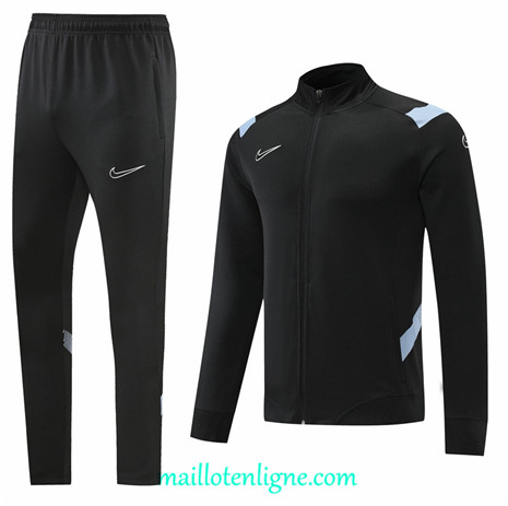 Thai Maillot Thai Ensemble Nike Veste Survetement Noir 2022 2023
