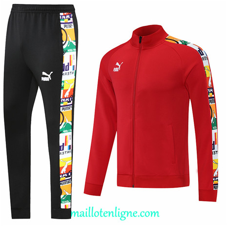 Thai Maillot Thai Ensemble PUMA Veste Survetement Rouge 2022 2023