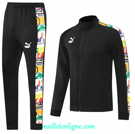 Thai Maillot Thai Ensemble PUMA Veste Survetement Noir 2022 2023