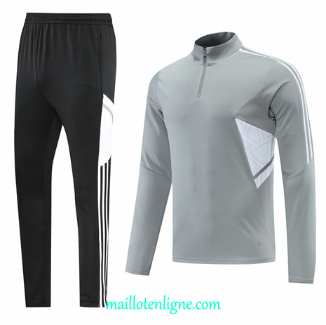 Thai Maillot Thai Ensemble Sans logo de marque Survetement Gris 2022 2023