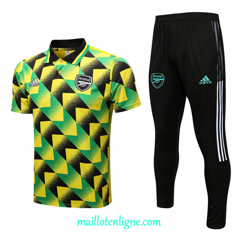 Thai Maillot Polo Arsenal Training Jaune 2022 2023